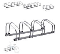 Arebos - Porte-vélos pour 4 vélos | Porte-vélos multiple avec 21 cm d'écartement entre les roues | Support de vélo pour largeur de pneu de 35 à 60 mm | Support de vélo 100 x 30 x 26 cm | Montage au