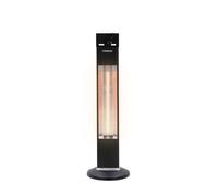 AREBOS Radiateur infrarouge sur pied 2000 W avec télécommande Indice de protection IP34 3 niveaux de chauffage Noir
