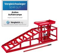 AREBOS Rampe d'accès pour voitures Plate-forme de levage 2 t | Réglable en hauteur 270-375 mm | Simple