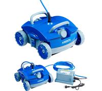 Arebos Robot de Piscine Automatique | Poolrunner pour piscines jusqu'à Max. 50 m³ | Aspirateur de Piscine Nettoyeur de Fond | 2 Modes de Nettoyage