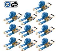 AREBOS Sangle serrage 6m 10x 2 parties cliquet crochet double 5000daN arrimage 2