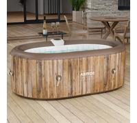 AREBOS Spa Gonflable Intérieur Extérieur 190x120 cm Chauffant Ovale Piscine Spa
