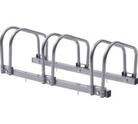 AREBOS Supports à vélos pour 3 vélos, supports multiples avec 21cm d'écart entre les roues, support pour vélos pour une largeur de pneus de 35-60 mm, support pour vélos 70 x 30 x 26 cm