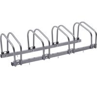 AREBOS Supports à vélos pour 4 vélos, supports multiples avec un écart de 21 cm entre les roues, support pour vélos avec une largeur de pneus de 35-60 mm, support pour vélos 100 x 30 x 26 cm