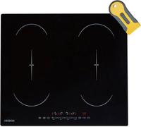 Arebos Table de cuisson à induction | 7200 W | 4 plans de cuisson avec 2 doubles zones flexibles | avec Sensor Touch, Minuterie, Sécurité enfants, Protection contre la surchauffe, Arrêt automatique