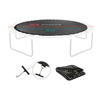 AREBOS Tapis de Saut pour Trampoline Ø 305 cm | Noir | 54 Œillets | Compatible avec Ressorts de 178 mm | Toile de Remplacement Résistante