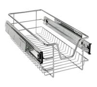 AREBOS Tiroir télescopique pour armoires de Cuisine et armoires à encastrer | 30 cm | 40 cm | Panier de Rangement Coulissant 50 cm | 60 cm | 2X 50 cm | 2X 60 cm | 2X 60 cm