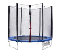 AREBOS Trampoline 244 cm avec filet de sécurité, échelle, TÜV, 70 kg, bleu