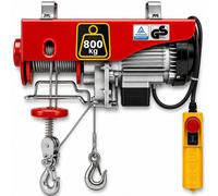 AREBOS Treuil à Câble électrique 1300W Treuil-Palan électrique 100/200 kg 230V