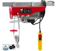 Arebos Treuil Palan électrique | 100/200KG | 500W | Treuil Palan à Chaine à Levier | Treuil palan à Ascenseur levage pour avec Télécommande, pour Chariot Élévateur, Entrepôts, Chantiers