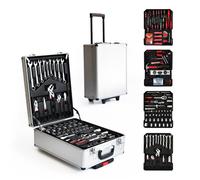Arebos valise à outils 1200 pièces mallette à outils coffret à outils - Vantory - set boîte