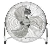 AREBOS Ventilateur de sol | 46cm | 120 W |18 pouces | 3 niveaux de vitesse | angle d'inclinaison réglable | Argenté