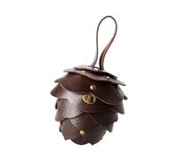 Arecobticy 1. Petit portefeuille vintage en cuir PU avec boucle de ceinture, léger, unisexe, essentiel du quotidien, portefeuille compact européen, Couleur café., Beauté de masse