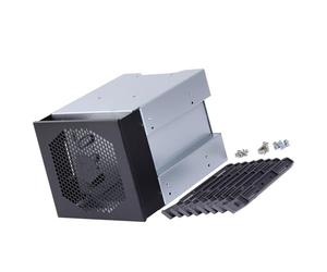 Arecobticy 4 baies 3,5" Cage de disque dur de bureau Boîtier d'ordinateur de bureau Position disque dur rotatif Support PC