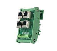 Arecobticy Adaptateur professionnel à 4 ports RJ45 8P8C Ethernet pour réseau industriel et commercial Adaptateur répartiteur Ethernet