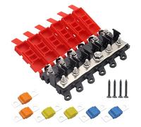 Arecobticy Bloc robuste en silicone 500 A pour systèmes électriques marins automobiles - Bloc de fusibles à circuit unique