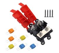 Arecobticy Bloc robuste en silicone 500 A pour systèmes électriques marins automobiles - Bloc de fusibles à circuit unique