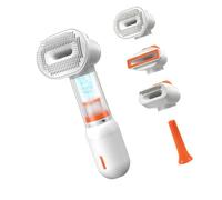 Arecobticy Brosse de toilettage multifonctionnelle pour animaux de compagnie qui combine brossage, aspiration, démêlage et séchage pour une solution complète de soins capillaires. Peigne doux