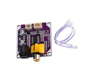 Arecobticy Carte de décodage avec entrée Opt pour auditif stéréo 24 bits 192 K et réduction du bruit Large compatibilité