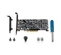 Arecobticy Carte d'extension PCIE vers NVME double baie vers M pour 2230 2242 2260 2280 22110 double extension