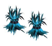 Arecobticy Chaîne de cheville à plumes réglable pour Halloween, cosplay, spectacles de danse, fête à thème, bracelet de cheville avec sangle réglable en polyuréthane, taille unique, Comme décrit