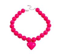 Arecobticy Collier avec pendentif en forme de cœur tendance pour la femme moderne à la recherche d'élégance et de styles au quotidien, taille unique, Comme décrit, Comme décrit.