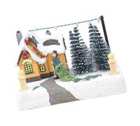 Arecobticy Festives Spinnings Boîte à musique LED Joue des chansons de Noël traditionnelles Sans danger pour les enfants Utilisation intérieure Cadeau à la maison avec musique