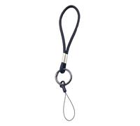 Arecobticy Lanière de téléphone unisexe moderne en polyuréthane souple avec boucle de fixation sécurisée, accessoire pratique au quotidien et confortable pour téléphone portable, Noir , taille unique