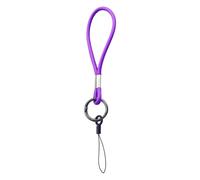 Arecobticy Lanière de téléphone unisexe moderne en polyuréthane souple avec boucle de fixation sécurisée, accessoire pratique au quotidien et confortable pour téléphone portable, violet, taille unique