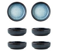 Arecobticy Lot de 6 petites assiettes en céramique de qualité alimentaire résistantes à la chaleur Finition brillante