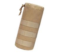 Arecobticy Porte-bouteille d'eau en nylon - Porte-boisson - Pochettes d'extérieur avec cordon de serrage - Manchon en nylon, Couleur boue., Taille unique