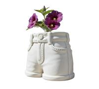 Arecobticy Pots de fleurs tendance en résine pour les petites plantes grasses, ajoute du plaisir à votre balcon ou espace de vie. Petits pots de fleurs en résine sur le thème des jeans