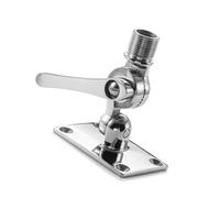 Arecobticy Rails Mount Clamp on Adjustable Marine Boat VHF Radio Antennes Cliquet Deck Base Mount Marine Hardware