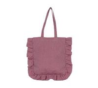 Arecobticy Sac à bandoulière à carreaux à la mode, design ergonomique, sacs de courses avec espaces de rangement intérieurs spacieux, sac à bandoulière en coton, Rouge, One Size