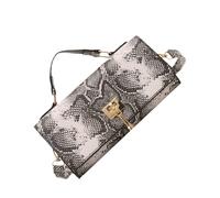 Arecobticy Sac à bandoulière élégant pour femme, sac de soirée, sac à main tendance imprimé serpent, sac à main en cuir PU accordéon pour femmes, bandoulière élégante imprimé serpent de soirée
