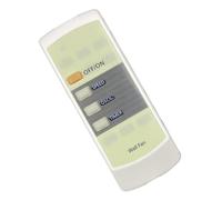 Arecobticy Télécommande de rechange simple à utiliser - Changement de batterie rapide sans outils - Faible consommation d'énergie - Bouton de contrôle du ventilateur mural