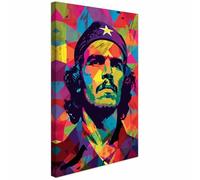 AREDE Tableau Décoration Murale sur Toile | Che Guevara | Art Déco Salon Chambre | Tableau Moderne 40 x 60 cm | Prêt à être accroché