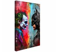 AREDE Tableau Décoration Murale sur Toile | Le regard de la vengeance | Art Déco Salon Chambre | Tableau Moderne 60 x 40 cm | Prêt à être accroché