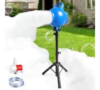 Aredwhiterui 2025 Machine à Mousse pour Fêtes - Moteur en Cuivre Pur 800W, Portée de Projection 5-7m, Mousse Durable 35min, Coque ABS+PC, Outil à Mousse pour Fêtes d'enfants/Boîte de Nuit/Jardin Blue