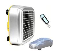 Aredwhiterui Housse De Voiture Rétractable Automatique avec Télécommande - Montage sur Toit, Solaire, Alarme Antivol, Imperméable Tout Temps, Bandes Réfléchissantes pour Berline/SUV/Camion SUV-L3