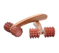 Areezona Wood Store Balayantra Lot de 2 masseurs de tête pour la croissance des cheveux / rouleau d'acupression / masseur de tête / inventeur original / bois de sheesham