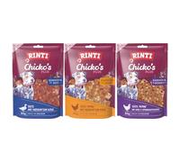 arelf Bundle RINTI Chicko's Plus Lot de 3 cubes de fromage 80 g | Snack & friandises pour chien avec poulet, canard et jambon | Séchés à l'air libre | Sans soja | avec collation gratuite
