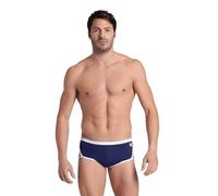 Arena 005046 Slip de Natation pour Homme, Bleu Marine/Blanc, 32