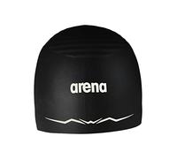 Arena - Aquaforce Wave - Bonnet de Bain/Piscine en Silicone, Unisexe, pour compétition de Natation Intensive, Performance hydrodynamique, Noir, Taille XL