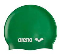 Arena Bonnet de bain Classique – Unisexe, Silicone souple, Cheveux longs, Vert