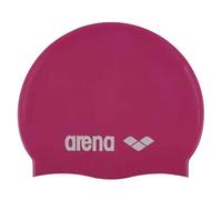Arena Bonnet de bain Classique Silicone junior pour filles – Fuchsia/Blanc – Taille unique EU