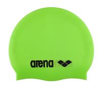 arena Bonnet de bain classique unisexe en silicone pour homme et femme avec bord renforcé, doux et durable