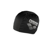 Arena Bonnet de bain Polyester II – Mixte – Noir – Taille unique – Protège les cheveux