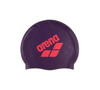 Bonnet de bain arena big logo violet