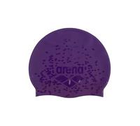 Arena Bonnet de Bain Unisexe Shine en Silicone pour Homme et Femme - Bonnet de Bain élastique Souple et Durable - Prune/Violet
